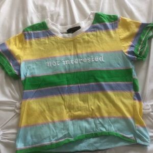 Pastel stripped crop top